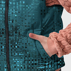 Детский жилет Тёмный бирюзовый абстракция однотонный, цвет: 3D-черный — фото 2
