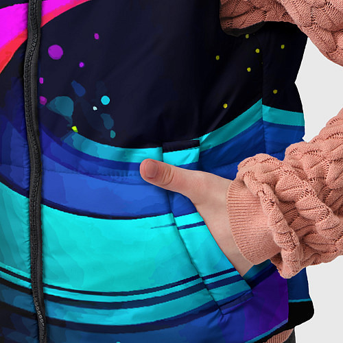 Детский жилет Neon abstraction - Milano / 3D-Светло-серый – фото 5