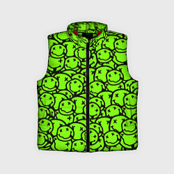 Детский жилет Nirvana green logo smile, цвет: 3D-красный