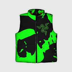 Детский жилет Razer кислотный стиль краски, цвет: 3D-красный
