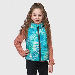 Детский жилет Морская абстракция аммонит, цвет: 3D-черный — фото 2