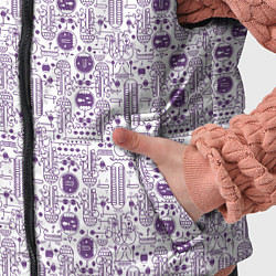 Детский жилет Узоры и лица, цвет: 3D-красный — фото 2
