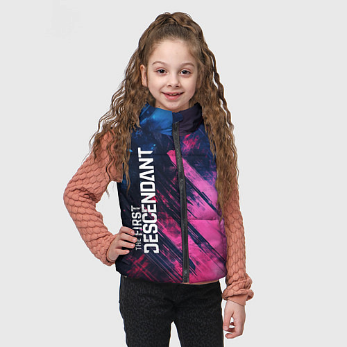 Детский жилет The First Descendant - Texture / 3D-Черный – фото 3