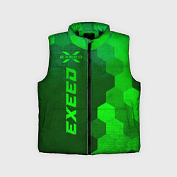 Детский жилет Exeed - green gradient по-вертикали, цвет: 3D-черный