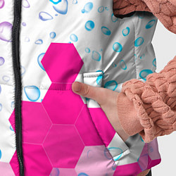 Детский жилет SsangYong neon gradient style вертикально, цвет: 3D-черный — фото 2