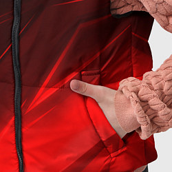 Детский жилет Абстрактные линии красный, цвет: 3D-красный — фото 2