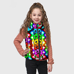 Детский жилет Geometry smile dash, цвет: 3D-черный — фото 2