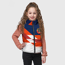 Детский жилет СССР спорт геометрия, цвет: 3D-красный — фото 2