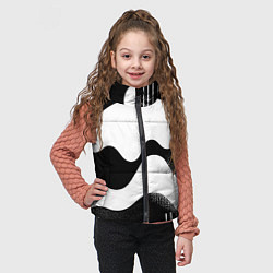 Детский жилет Солнечный дождь - абстракция, цвет: 3D-светло-серый — фото 2