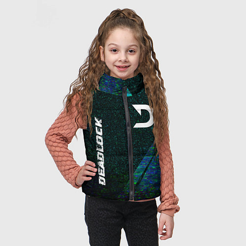 Детский жилет Deadlock glitch blue / 3D-Черный – фото 3