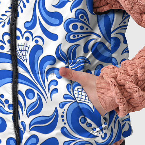 Детский жилет Русская гжель / 3D-Светло-серый – фото 5