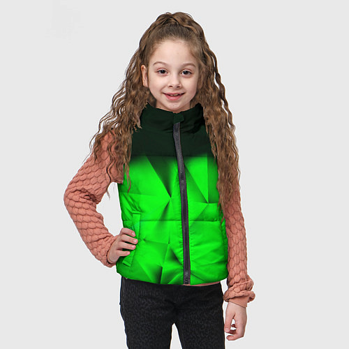 Детский жилет Кислотная абстракция кубы / 3D-Красный – фото 3