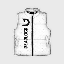 Детский жилет Deadlock glitch на светлом фоне по-вертикали, цвет: 3D-черный