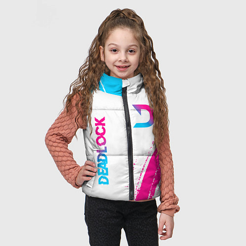 Детский жилет Deadlock neon gradient style вертикально / 3D-Черный – фото 3