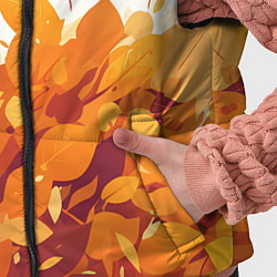 Детский жилет Осенние опавшие листья, цвет: 3D-светло-серый — фото 2