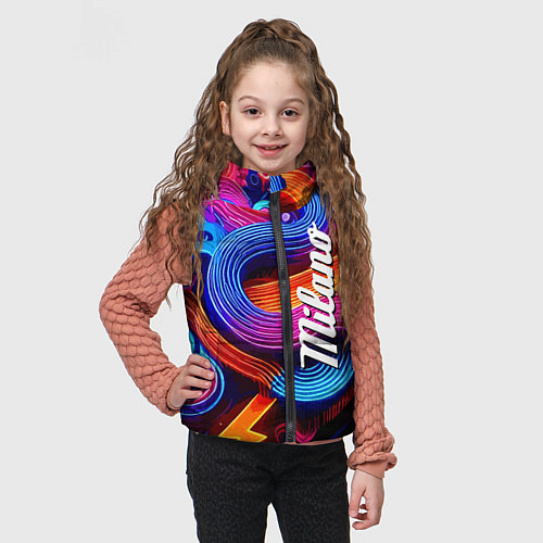 Детский жилет Colourful abstraction - Milano / 3D-Черный – фото 3