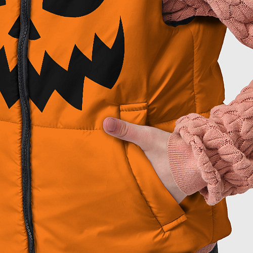 Детский жилет Злая тыква верх / 3D-Светло-серый – фото 5