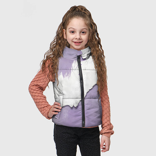 Детский жилет Штукатурка и лавандовая краска / 3D-Черный – фото 3