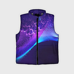 Детский жилет Неоновые краски всплеск, цвет: 3D-светло-серый