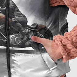 Детский жилет Крутой байкер скетч, цвет: 3D-черный — фото 2