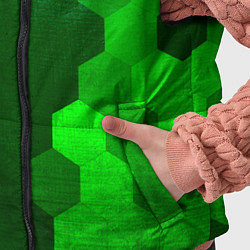 Детский жилет Palworld - green gradient по-вертикали, цвет: 3D-черный — фото 2