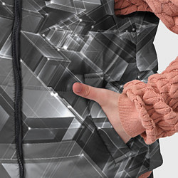 Детский жилет Прозрачные кубы, цвет: 3D-красный — фото 2