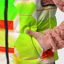 Детский жилет Кислотные соты, цвет: 3D-светло-серый — фото 2