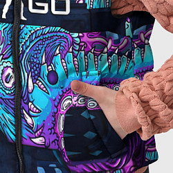 Детский жилет CS GO neon blob, цвет: 3D-красный — фото 2