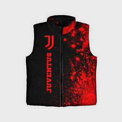 Детский жилет Juventus - red gradient по-вертикали, цвет: 3D-черный