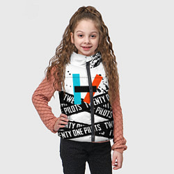 Детский жилет Twenty one pilots rock, цвет: 3D-красный — фото 2