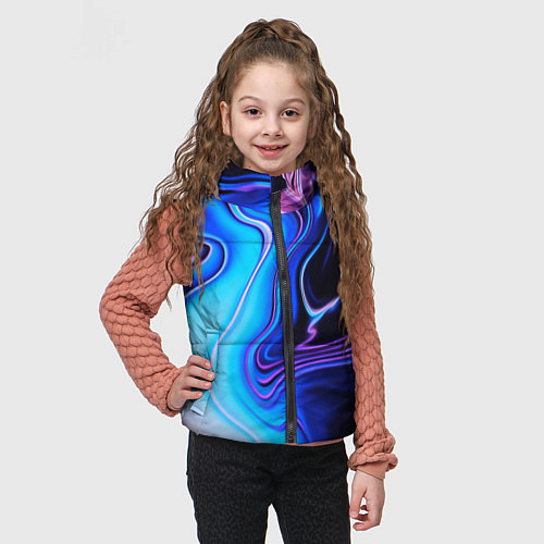 Детский жилет Abrupt neon colors / 3D-Черный – фото 3