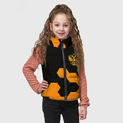 Детский жилет Герф РФ соты броня, цвет: 3D-красный — фото 2