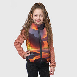 Детский жилет Текущая лава, цвет: 3D-светло-серый — фото 2