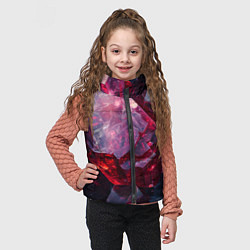 Детский жилет Драгоценный минерал, цвет: 3D-красный — фото 2
