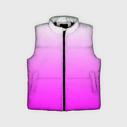 Детский жилет Gradient color pink, цвет: 3D-черный