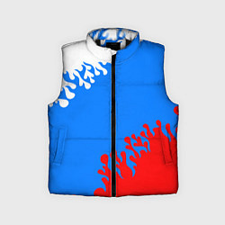 Детский жилет Российская федерация - флаг, цвет: 3D-черный
