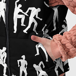 Детский жилет Silhouettes of moving people, цвет: 3D-черный — фото 2