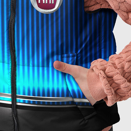 Детский жилет FIAT текстура авто / 3D-Светло-серый – фото 5