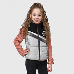 Детский жилет Nissan logo auto, цвет: 3D-светло-серый — фото 2