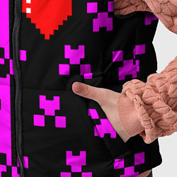 Детский жилет Minecraft love game, цвет: 3D-светло-серый — фото 2