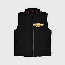 Детский жилет Chevrolet logo, цвет: 3D-красный