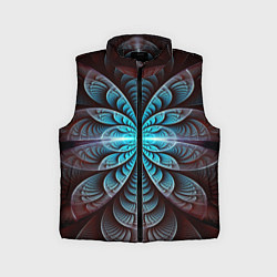 Детский жилет Оптический узор психоделика, цвет: 3D-черный