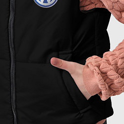 Детский жилет Volkswagen logo auto, цвет: 3D-черный — фото 2