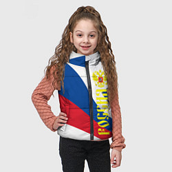 Детский жилет Флаг России, паттерн, цвет: 3D-черный — фото 2