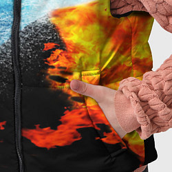 Детский жилет Огонь и вода столкновение, цвет: 3D-красный — фото 2