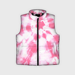 Детский жилет Розовый тай дай, цвет: 3D-черный