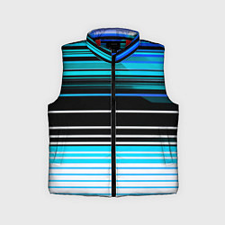 Детский жилет Разноцветные вертикальные линии, цвет: 3D-красный