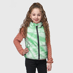 Детский жилет Салатовый тай дай, цвет: 3D-красный — фото 2