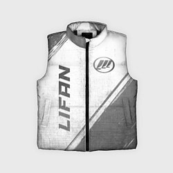 Детский жилет Lifan - white gradient вертикально, цвет: 3D-черный