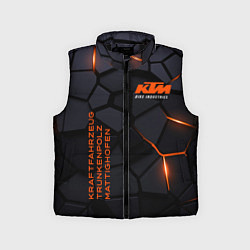 Детский жилет KTM - плиты с эффектом свечения, цвет: 3D-черный